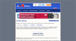 Desktop Screenshot of iqtestzdarma.cz